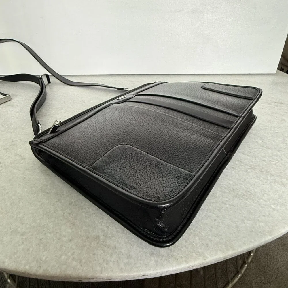 Gucci 735111 Black Saffiano Leather Shoulder Bag Messenger, Unisex, Luxury - Picture 13 of 16